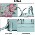 LG1866F-MISS LULU STYLISH LADIES RUCKSACK LEATHER PRINTED BACKPACK BLUE LG1866F-MISS LULU STYLISH LADIES RUCKSACK LEATHER PRINTED BACKPACK BLUE